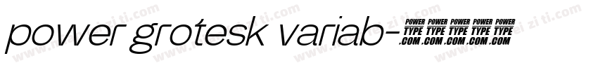 power grotesk variab字体转换